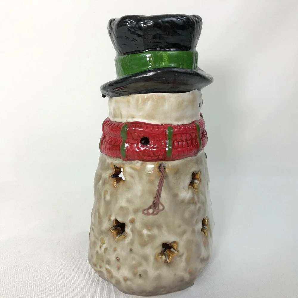 Yankee Candle Snowman Tealight Holder Top Hat‎ 6 IN